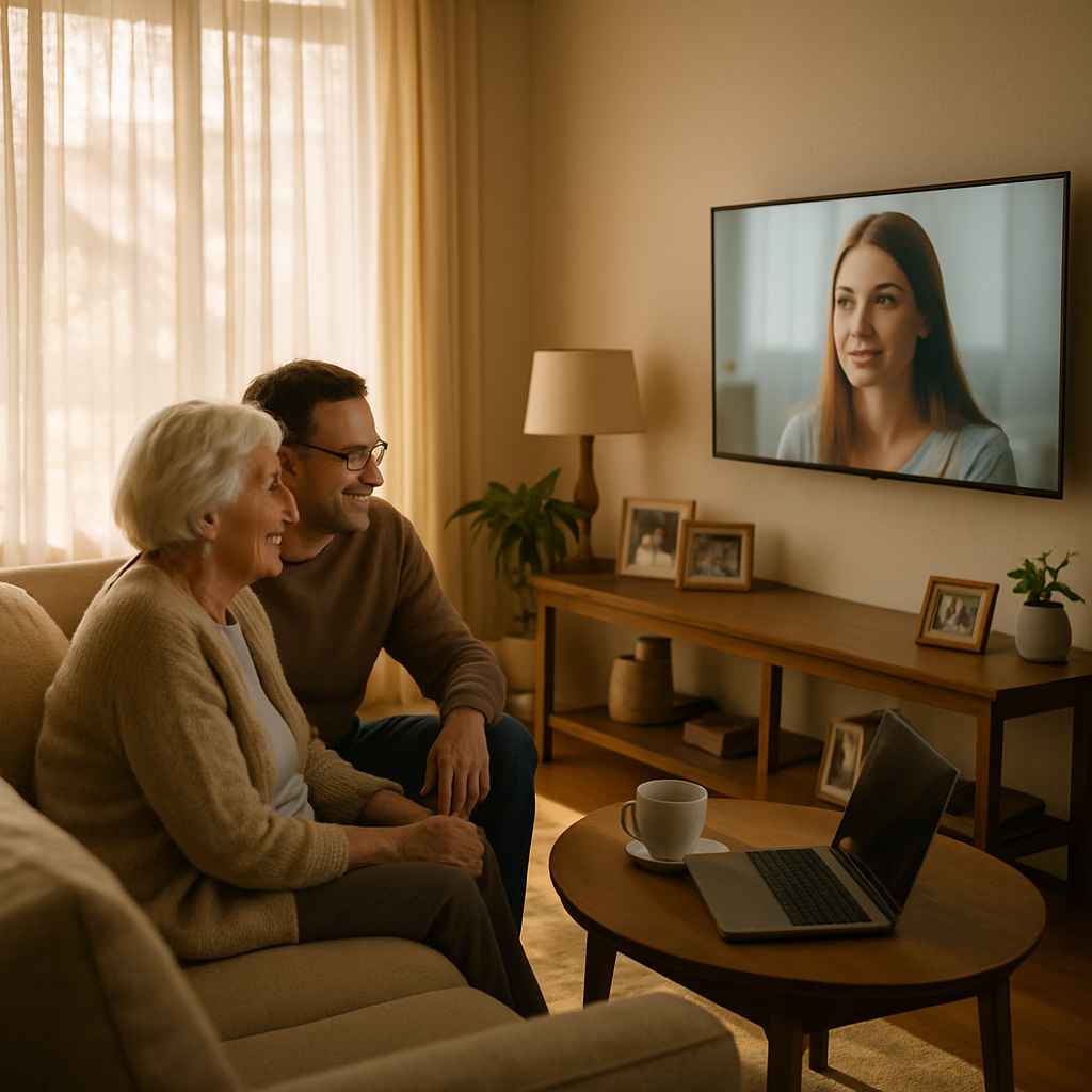 Older adults streaming television